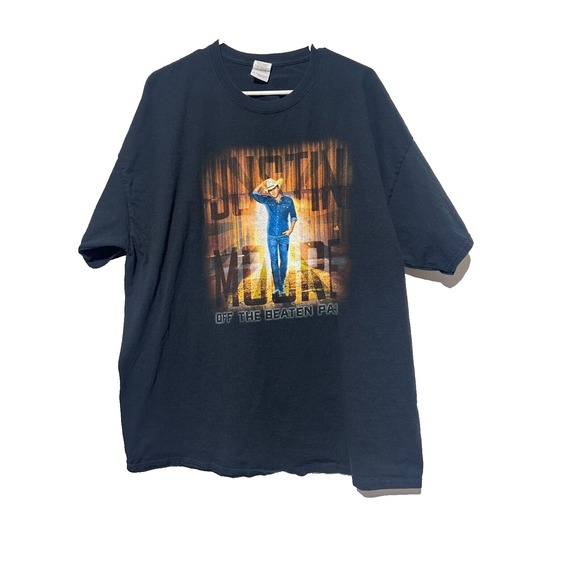 Gildan Other - Gildan Men Size 2XL Justin Moore Off the Beaten Path Tracks List Shirt